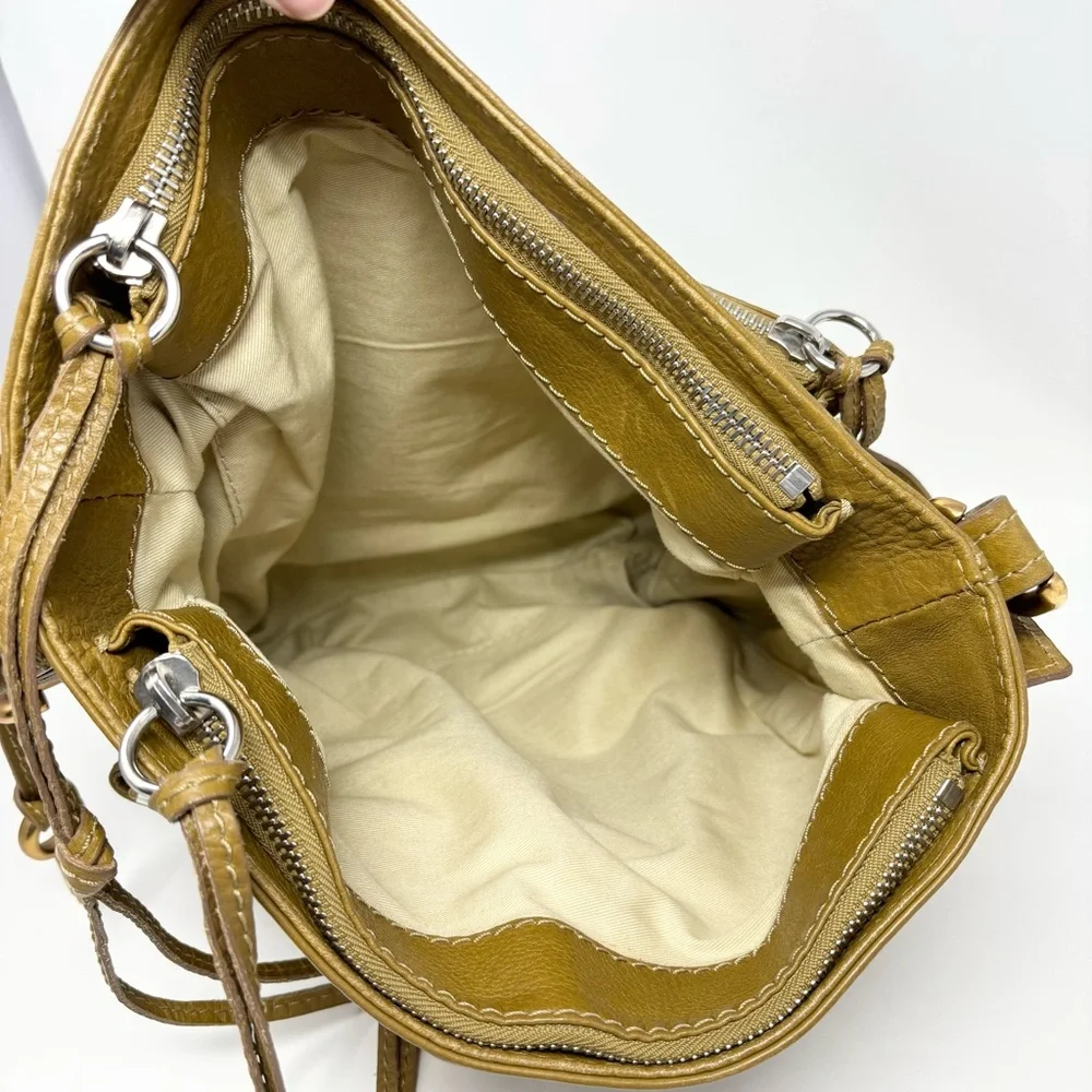 Chloé Paddington Hobo Tan Grained Leather Padlock Shoulder Bag Vintage Y2K